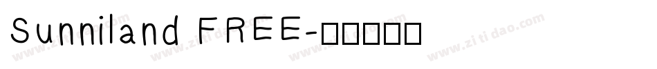 Sunniland FREE字体转换